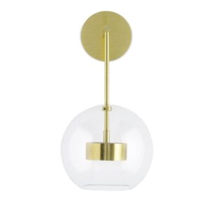 Kinkiet CAPRI WALL złoty - 60 LED, aluminium, szkło - obrazek 1