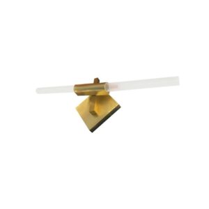 Kinkiet CANDELABR WALL złoty - aluminium, szkło - obrazek 1